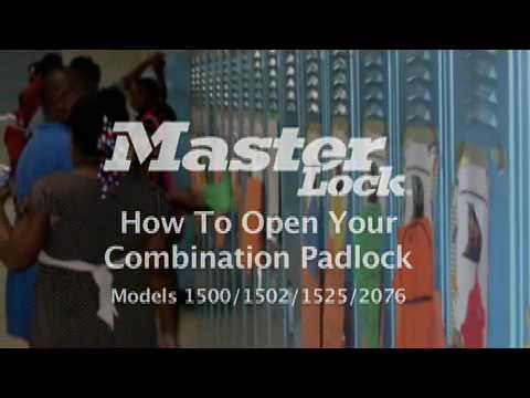 Screen capture of Master Lock Model 1500, 1502, 1525 and 2076 Locker Lock &#45; Student Training Video 