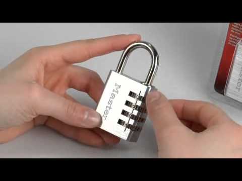 Screen capture of Operating the Master Lock 643DWD Password Combination Lock