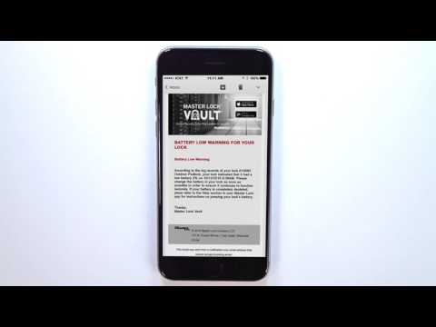 Screen capture of Master Lock 4400D &amp; 4401DLH &#45; Low Battery Notifications
