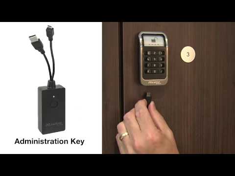 Screen capture of Master Lock 1566 Administration Key for Electronic Locker Locks Instructions