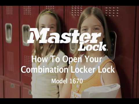 Screen capture of Master Lock Model 1670 Combination Locker Lock &#45; Student Training Video